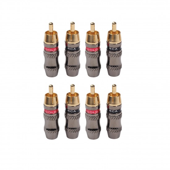 Gold-Plated RCA Male Soldering Plug TR026 HIFI Audio Cable RCA Male Video Audio Connector For Cable