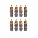 Gold-Plated RCA Male Soldering Plug TR026 HIFI Audio Cable RCA Male Video Audio Connector For Cable