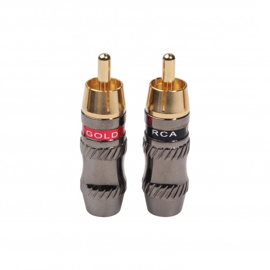 Gold-Plated RCA Male Soldering Plug TR026 HIFI Audio Cable RCA Male Video Audio Connector For Cable