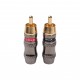Gold-Plated RCA Male Soldering Plug TR026 HIFI Audio Cable RCA Male Video Audio Connector For Cable