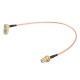 2PCS 25CM SMA cable SMA Male Right Angle to SMA Female RF Coax Pigtail Cable Wire RG316 Connector Adapter