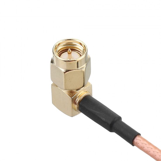 2Pcs 30CM SMA cable SMA Male Right Angle to SMA Female RF Coax Pigtail Cable Wire RG316 Connector Adapter