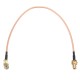 5Pcs 50CM SMA cable SMA Male Right Angle to SMA Female RF Coax Pigtail Cable Wire RG316 Connector Adapter