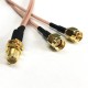 One Point Two Type-Y 433MHZ GSM 700-2700MHz SMA Male to SMA Female Double-headed Coaxial RF Adapter Cable for FPV System