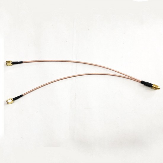 One Point Two Type-Y 433MHZ GSM 700-2700MHz SMA Male to SMA Female Double-headed Coaxial RF Adapter Cable for FPV System