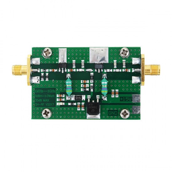 1MHz-1000MHZ 35DB 3W HF VHF UHF FM Transmitter Broadband RF Power Amplifier For Ham Radio 1MHz-1000MHZ 35DB 3W HF VHF UHF FM Transmitter Broadband RF Power Amplifier For Ham Radio