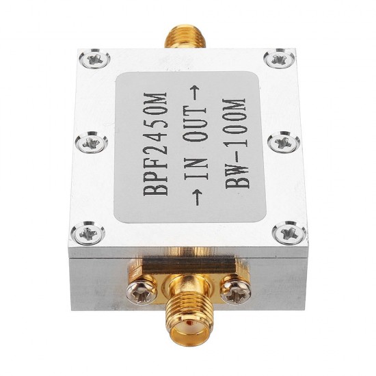 2.4G 2450MHz Bandpass Filter WiFi bluetooth Anti-Jamming Narrowband Filtering 2.4G 2450MHz Bandpass Filter WiFi bluetooth Anti-Jamming Narrowband Filtering