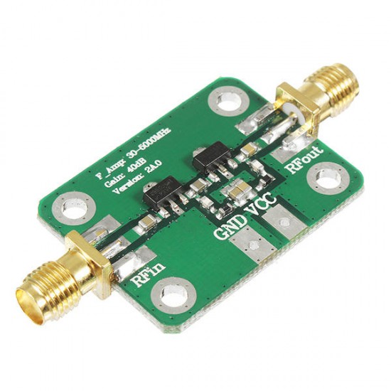 30-4000MHz 40dB Gain Broadband High Frequency RF Amplifier Module For FM HF VHF/UHF 30-4000MHz 40dB Gain Broadband High Frequency RF Amplifier Module For FM HF VHF/UHF
