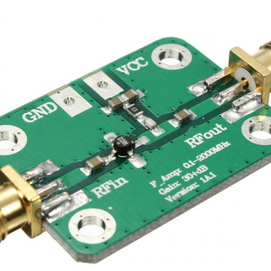 3Pcs 0.1-2000MHz RF Wideband Amplifier Gain 30dB Low Noise Amplifier LNA Board Module 3Pcs 0.1-2000MHz RF Wideband Amplifier Gain 30dB Low Noise Amplifier LNA Board Module