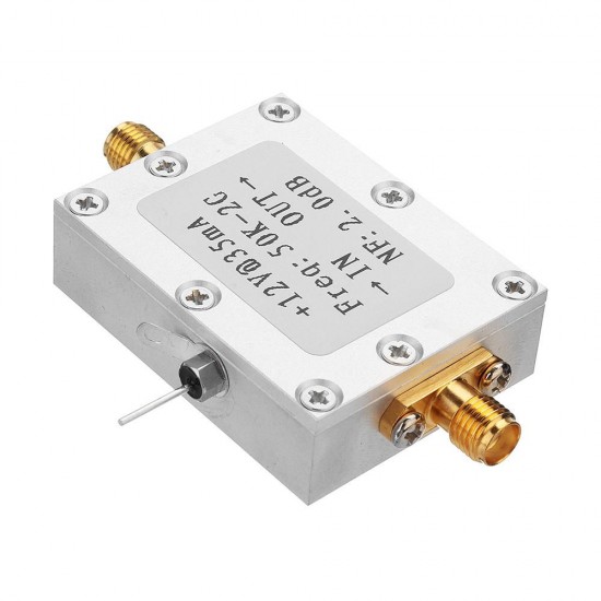 50K-2G LNA Low Noise Amplifier High Gain 31DB@0.5G Flatness RF Amplifier 50K-2G LNA Low Noise Amplifier High Gain 31DB@0.5G Flatness RF Amplifier