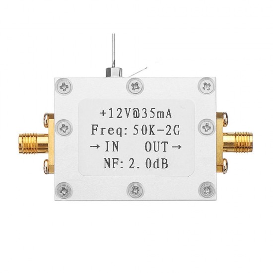 50K-2G LNA Low Noise Amplifier High Gain 31DB@0.5G Flatness RF Amplifier 50K-2G LNA Low Noise Amplifier High Gain 31DB@0.5G Flatness RF Amplifier