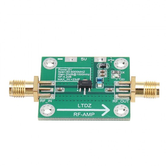 50M-6000Mhz SBB5089 20dB Gain RF Amplifier Board