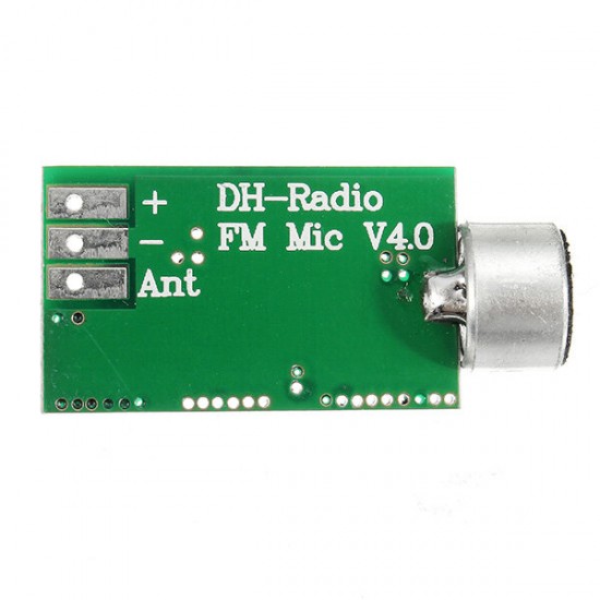 FM Wireless Microphone Pickup Wireless Audio Transmitter FM Emission MIC Core Board V4.0 100MHz FM Wireless Microphone Pickup Wireless Audio Transmitter FM Emission MIC Core Board V4.0 100MHz