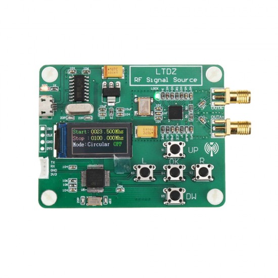 MAX2870 STM32 23.5-6000Mhz Signal Source Module USB 5V Power Frequency and Sweep Modes