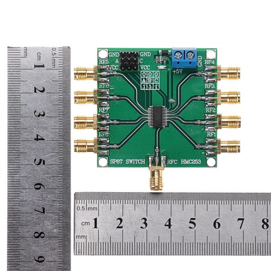 HMC253 DC-2.5 GHz RF Single Pole Eight Throw Switch RF Switch Module Antenna Channel Selection