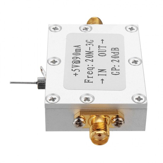 High Linearity Wideband RF Amplification 20dB 0.02-3G High Performance Medium Power Amplifier Module High Linearity Wideband RF Amplification 20dB 0.02-3G High Performance Medium Power Amplifier Module