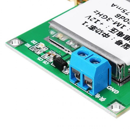 Low Noise LNA RF Broadband Amplifier Module 1-3000MHz 2.4GHz 20dB HF VHF / UHF Low Noise LNA RF Broadband Amplifier Module 1-3000MHz 2.4GHz 20dB HF VHF / UHF
