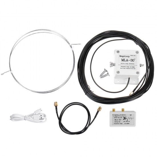 MLA-30 Loop Active Receiving Antenna Low Noise Medium Wave Short Wave Antenna Balcony Erection MLA-30 Loop Active Receiving Antenna Low Noise Medium Wave Short Wave Antenna Balcony Erection