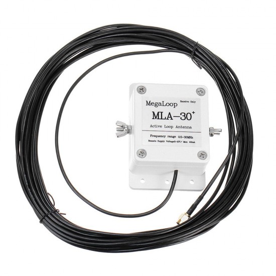 MLA-30 Loop Active Receiving Antenna Low Noise Medium Wave Short Wave Antenna Balcony Erection MLA-30 Loop Active Receiving Antenna Low Noise Medium Wave Short Wave Antenna Balcony Erection