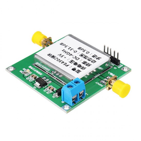 PE4302 Digital RF Step Attenuator Module DC 4GHZ 0-31.5DB 0.5dB High Linearity