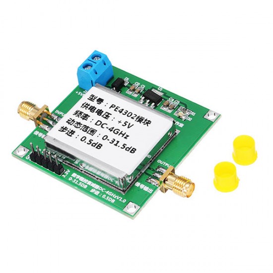 PE4302 Digital RF Step Attenuator Module DC 4GHZ 0-31.5DB 0.5dB High Linearity