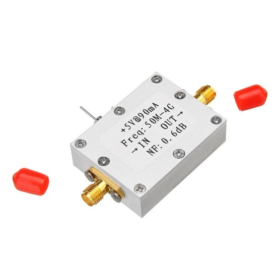 RF Amplifier Low Noise Amplifier Ham Radio Module LNA 50M-4GHz NF=0.6dB RF FM HF VHF / UHF Ham Radio -110dBm