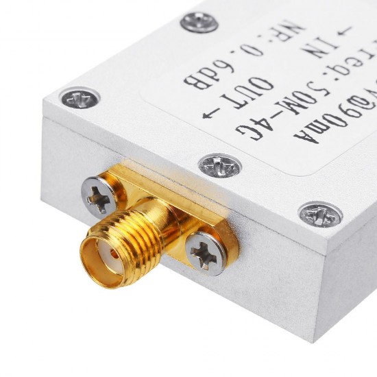 RF Amplifier Low Noise Amplifier Ham Radio Module LNA 50M-4GHz NF=0.6dB RF FM HF VHF / UHF Ham Radio -110dBm