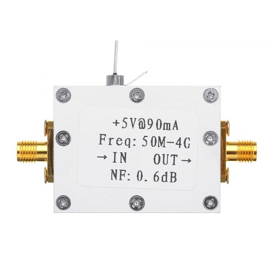 RF Amplifier Low Noise Amplifier Ham Radio Module LNA 50M-4GHz NF=0.6dB RF FM HF VHF / UHF Ham Radio -110dBm RF Amplifier Low Noise Amplifier Ham Radio Module LNA 50M-4GHz NF=0.6dB RF FM HF VHF / UHF Ham Radio -110dBm
