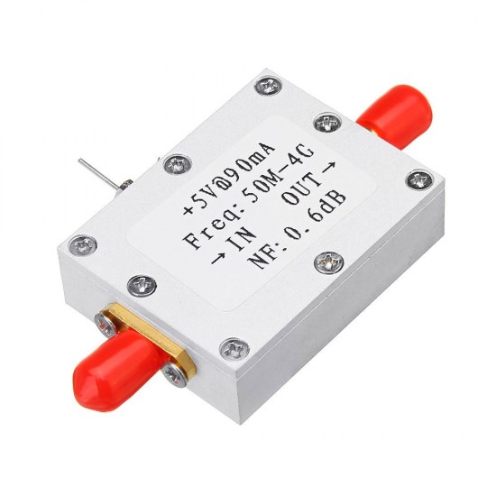 RF Amplifier Low Noise Amplifier Ham Radio Module LNA 50M-4GHz NF=0.6dB RF FM HF VHF / UHF Ham Radio -110dBm