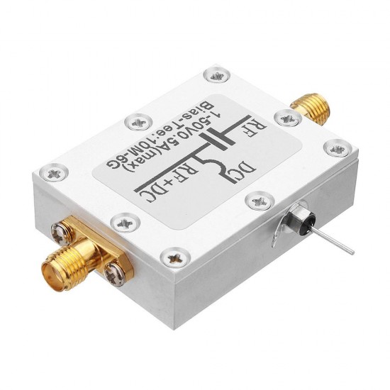 RF Splitter Bias Coaxial Feed Bias Tee 10MHz-6GHz Low Insertion Loss Wideband Amplifier RF Splitter Bias Coaxial Feed Bias Tee 10MHz-6GHz Low Insertion Loss Wideband Amplifier