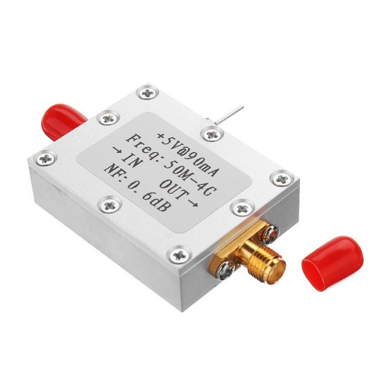 Ultra-low Noise NF0.6dB High Linearity 0.05-4G Wideband Amplifier LNA -110dBm Module Ultra-low Noise NF0.6dB High Linearity 0.05-4G Wideband Amplifier LNA -110dBm Module