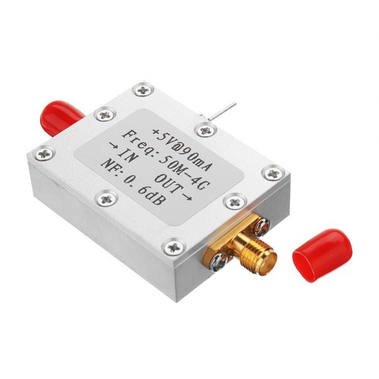 Ultra-low Noise NF0.6dB High Linearity 0.05-4G Wideband Amplifier LNA -110dBm Module