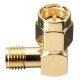 10Pcs SMA Male To SMA Female Jack Right Angle Crimp RF Adapter Connector