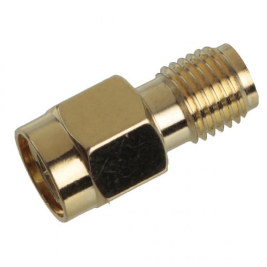 1Pc Adapter SMA Male Plug to SMA Female Jack RF Connector Straight Gold Plating