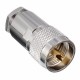 1Pc UHF Male PL259 Clamp Vers RG8 RG165 LMR400 Cable RF Connector Adapter