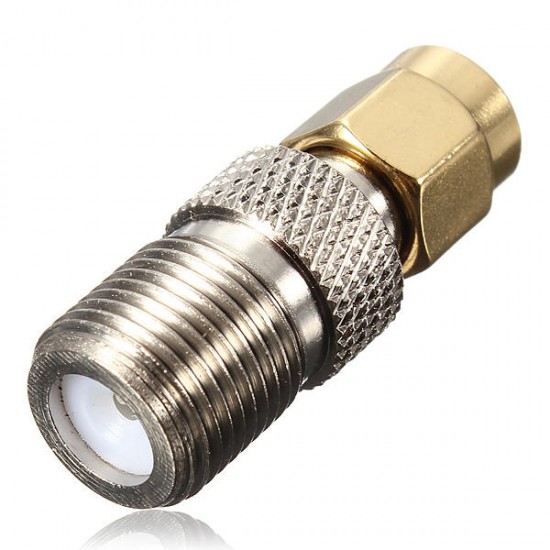 Alloy Steel F Female To SMA Male Plug RF Coaxial Adapter Connector