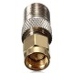 Alloy Steel F Female To SMA Male Plug RF Coaxial Adapter Connector