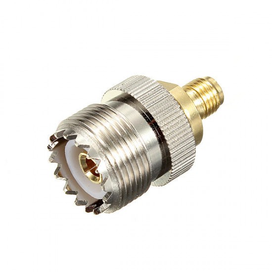 Alloy Steel UHF Female To SMA Female Jack RF Adapter Connector