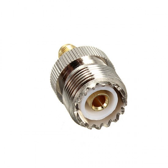 Alloy Steel UHF Female To SMA Female Jack RF Adapter Connector