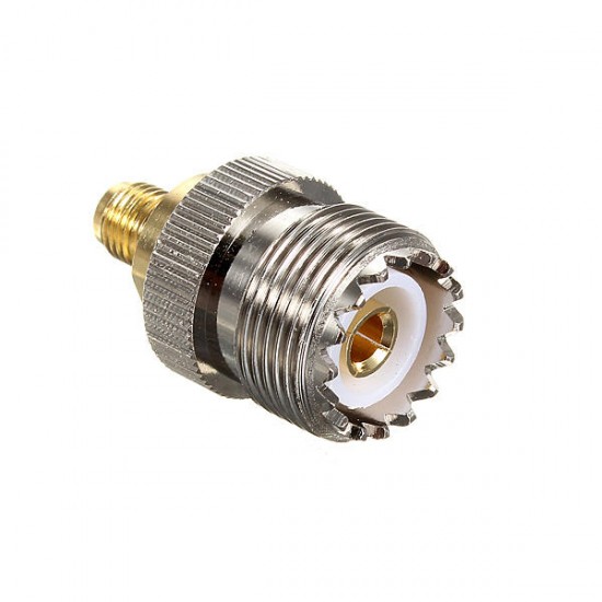 Alloy Steel UHF Female To SMA Female Jack RF Adapter Connector
