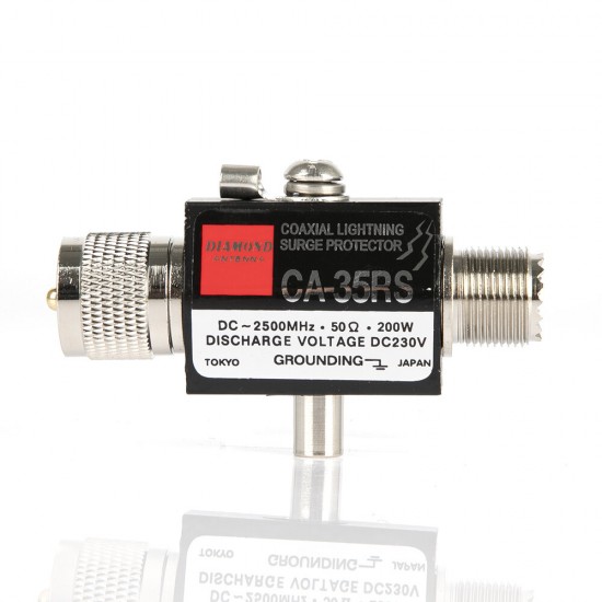 Ca-35Rs Pl259 So239 Radio Connector Adapter Repeater Coaxial Antenna Surge Protector Lightning Arrestor