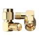 SMA Male To SMA Female Jack Right Angle Crimp RF Adapter Connector