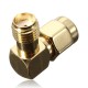 SMA Male To SMA Female Jack Right Angle Crimp RF Adapter Connector