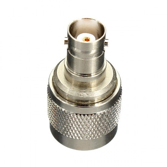 N Male Plug to BNC Female Plug Jack RF Coaxial Adapter Connector Alloy steel