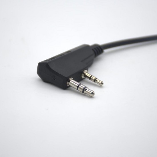 TCK01 2 Pin to 3.5mm Female Phone Audio Earpiece Transfer Cable for Kenwood RT21 RT22 RT24 RT27 H777