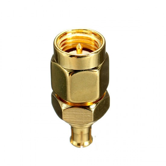 SMA Male Plug to MCX Male Plug RF Coaxial Adapter Connector