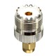 UHF Female SO239 Jack to SMA Male Plug Straight Adapter Connector