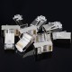 10PCS RJ45 Cable Head Plug Ethernet Plated Network Connector Gold-plated Cat 6 Crimp Network LAN Cable Plugs