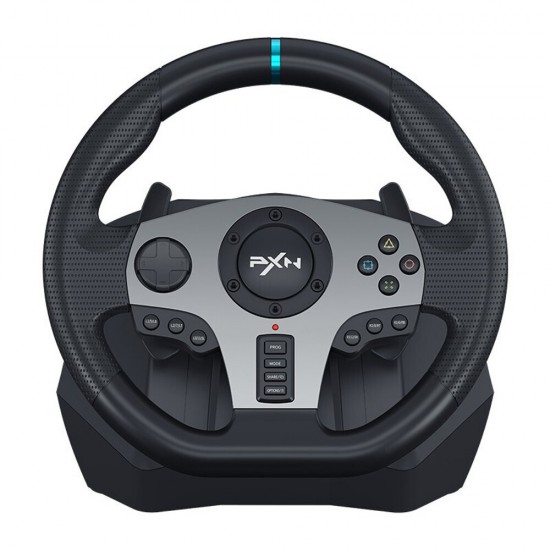 PXN-V9 Gaming Steering Wheel Pedal Vibration Racing Wheel 900° Rotation Game Controller for Xbox One 360 PC PS 3 4 for Nintendo Switch