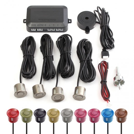 DC 12V 10 Colors PVC Buzzer Display Pure Beep Sound Reversing Car Radar Detector DC 12V 10 Colors PVC Buzzer Display Pure Beep Sound Reversing Car Radar Detector